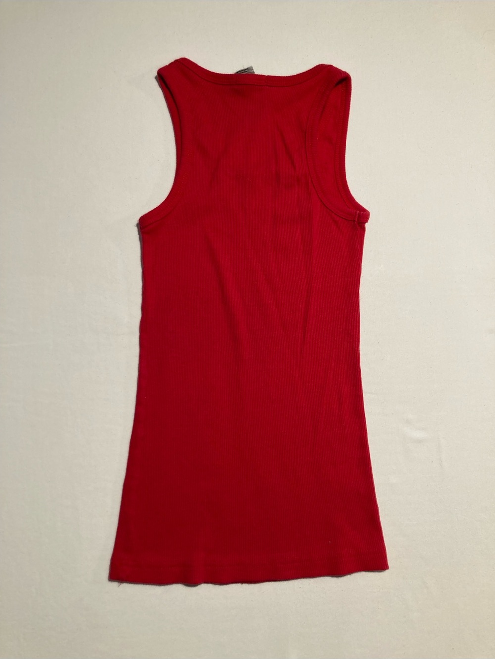 Vintage Playgirlz Brand Red Ribbed Tank Top Size S - Picture 6 of 6